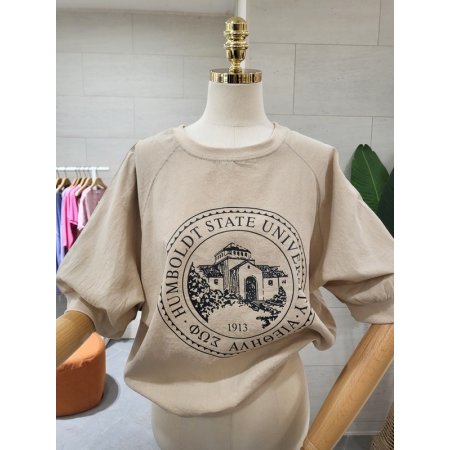 린넨 홈 볼트 나그랑티셔츠