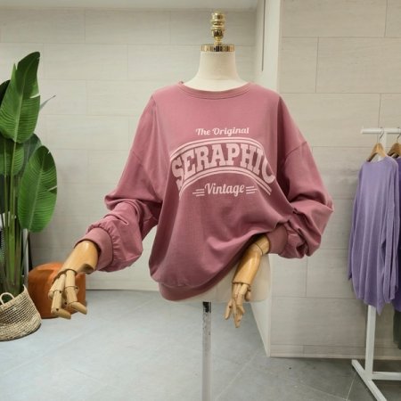 피그먼트 레터링맨투맨