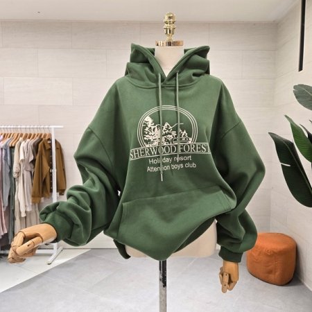 탄탄 우드 후드맨투맨