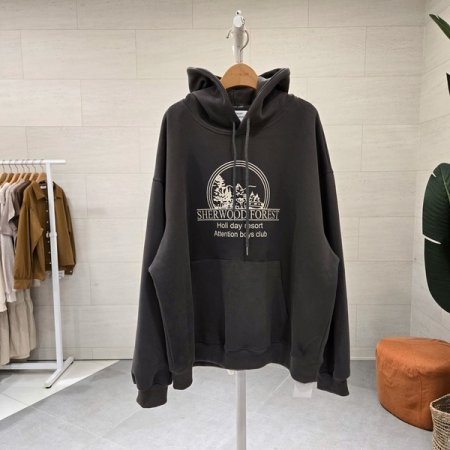 탄탄 우드 후드맨투맨