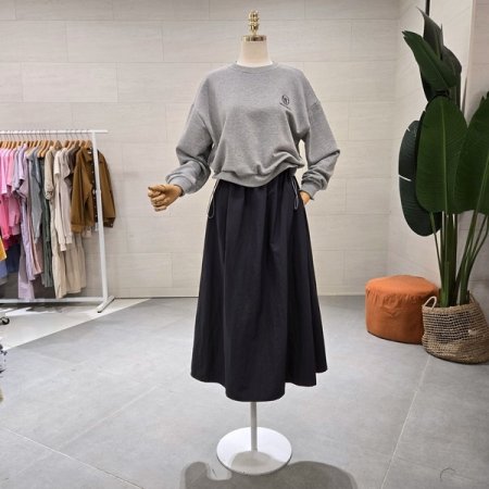 바스락스커트 맨투맨 스트링원피스