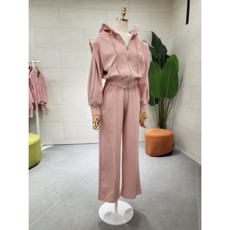 러블리 크롭집업 팬츠 세트