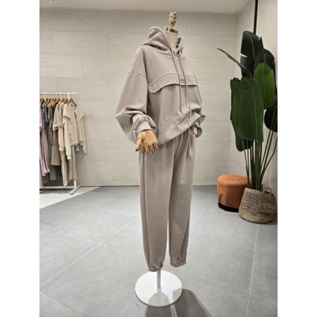 스포티 후드 조거 팬츠세트