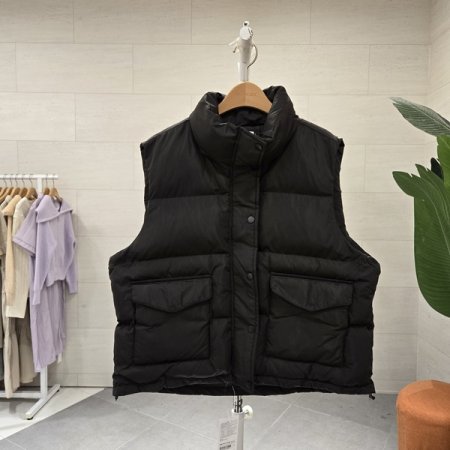 하이넥 홀리 패딩조끼