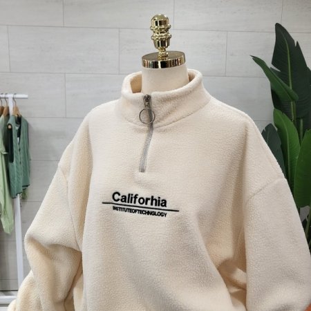 밑단조리개 뽀글이 맨투맨