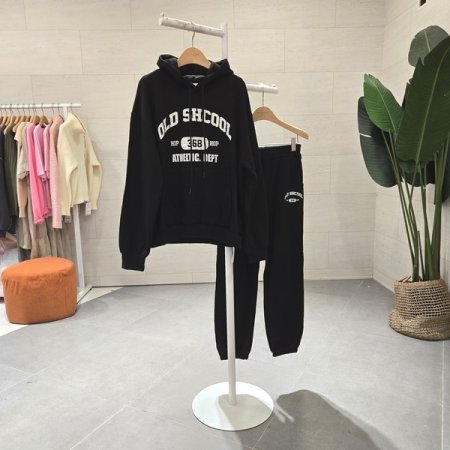 기모 올드스쿨 조거세트