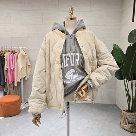 루즈핏 퀼팅점퍼