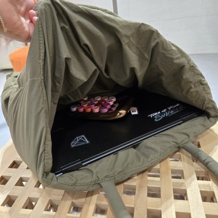 블럭패딩 숄더백