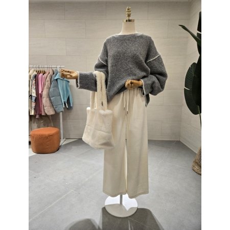 잔골덴 와이드 밴드팬츠