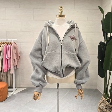 양기모 도톰 진스 집업점퍼