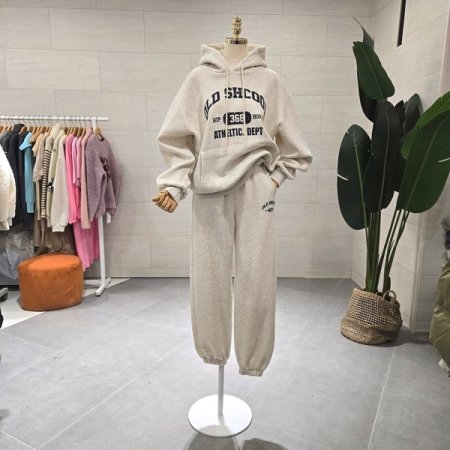 기모 올드 스쿨 조거세트