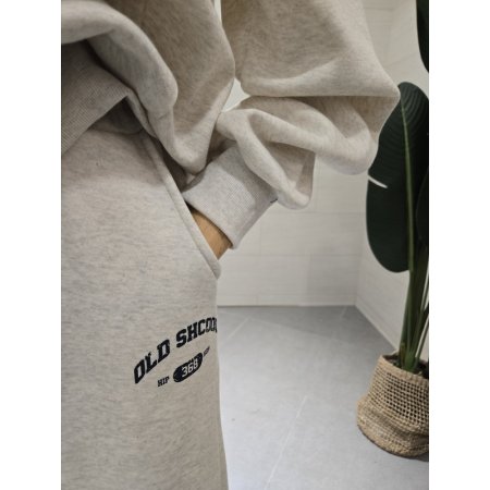 기모 올드 스쿨 조거세트