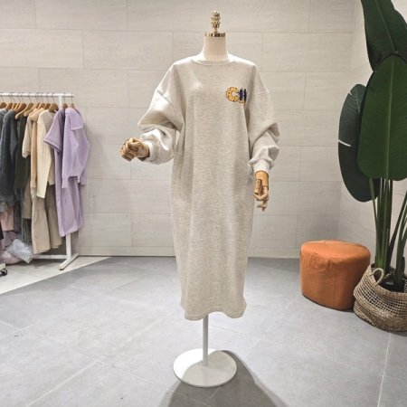 기모 쿠키 롱 원피스