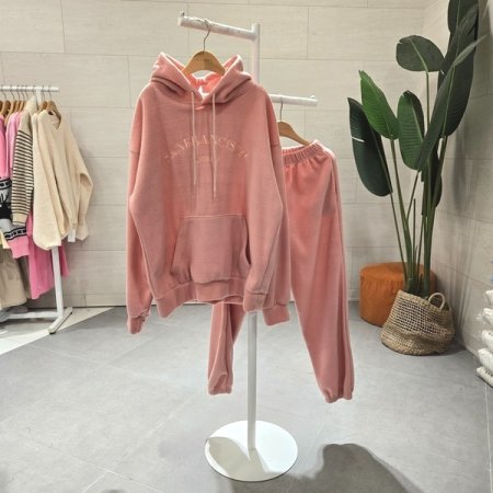 루즈핏 프란 후리스 조거세트