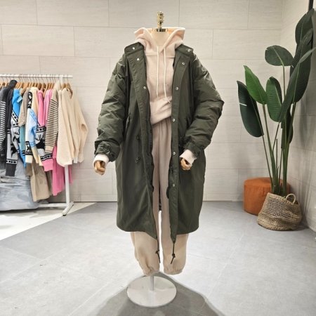 내피 분리 롱패딩야상