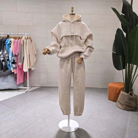 기모 스포티 후드 조거 팬츠세트