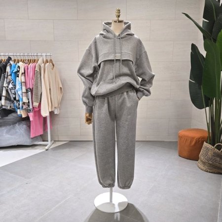 기모 스포티후드 조거 팬츠세트