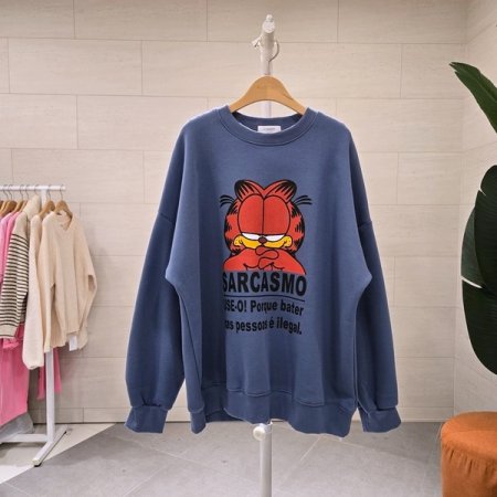 기모 가필드 라운드 맨투맨