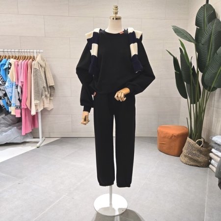 포인트패치 조거팬츠세트