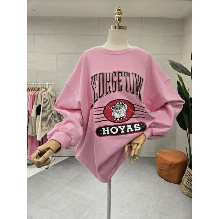 루즈핏 불독 3단 쭈리맨투맨