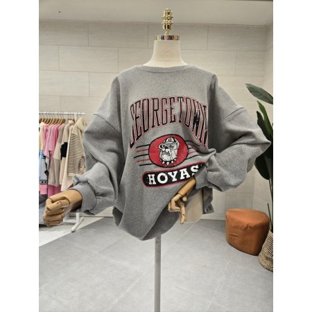 루즈핏 불독 3단 쭈리맨투맨