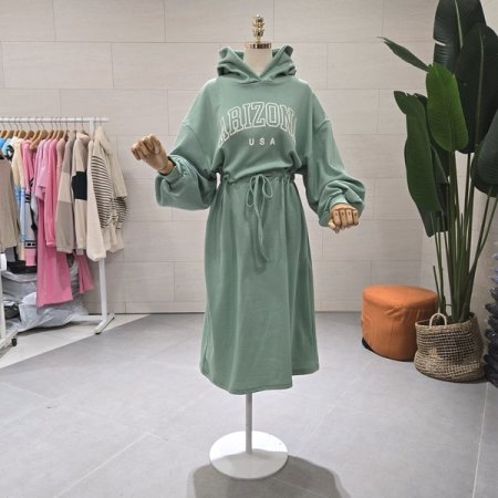 아리조 허리끈 원피스