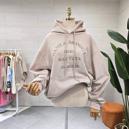 모니 자수 쭈리 후드맨투맨