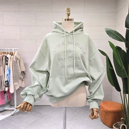 모니 자수 쭈리 후드맨투맨