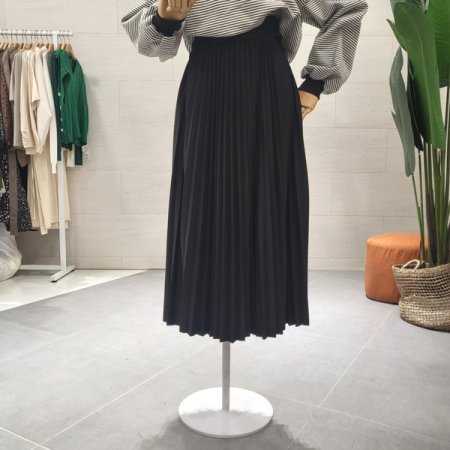 기계주름 플리츠 밴딩스커트