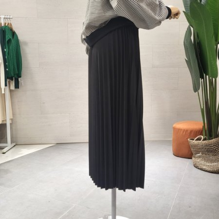 기계주름 플리츠 밴딩스커트