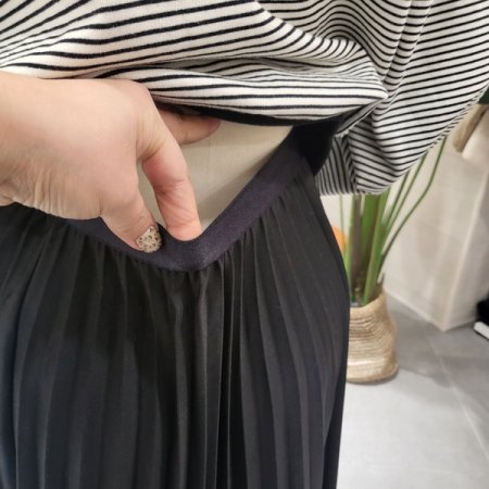 기계주름 플리츠 밴딩스커트