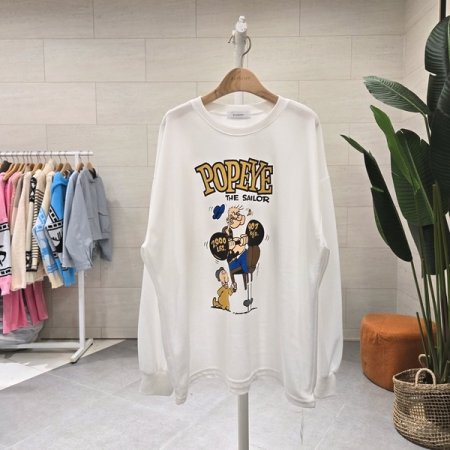 루즈핏 덤벨 긴팔티셔츠