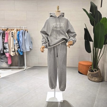 루즈핏 특양면 파리 조거 팬츠세트