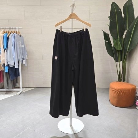 에잇컨셉 디아나 코튼 절개 와이드 면팬츠