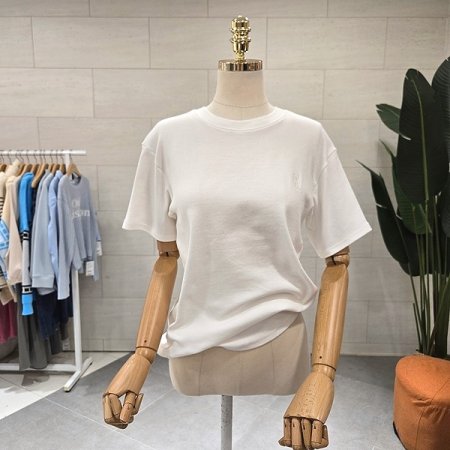 톡톡 베이직자수 스판티셔츠