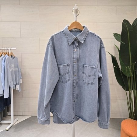 빈티지 또또 찡스냅 데님남방