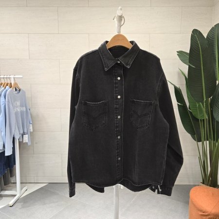 빈티지 또또 찡스냅 데님 남방