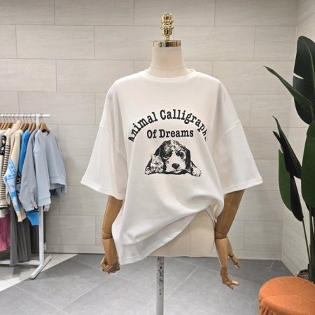 루즈핏 도그드림 반팔티셔츠