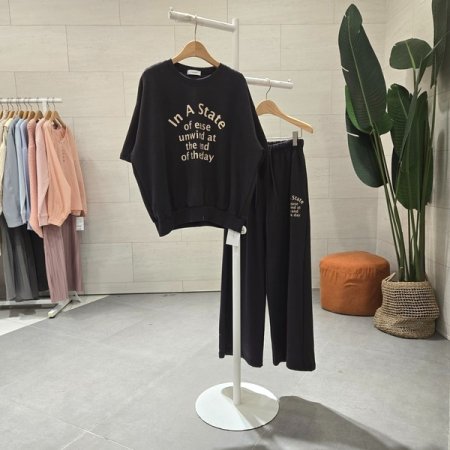 데이 반팔 와이드팬츠세트