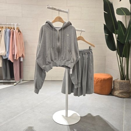 쭈리 후드집업 앤 반바지세트