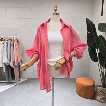 루즈핏 하늘 컬러남방