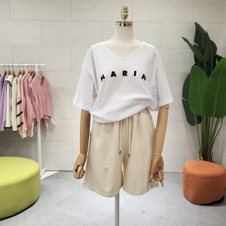 루즈핏 마린브이 반팔 티셔츠