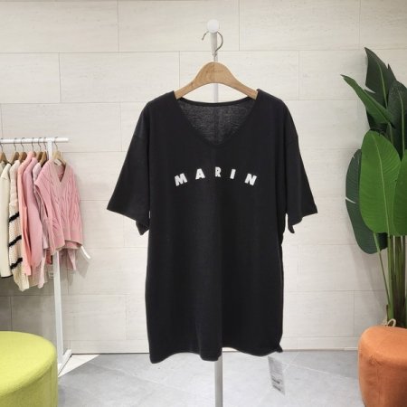 루즈핏 마린브이 반팔 티셔츠