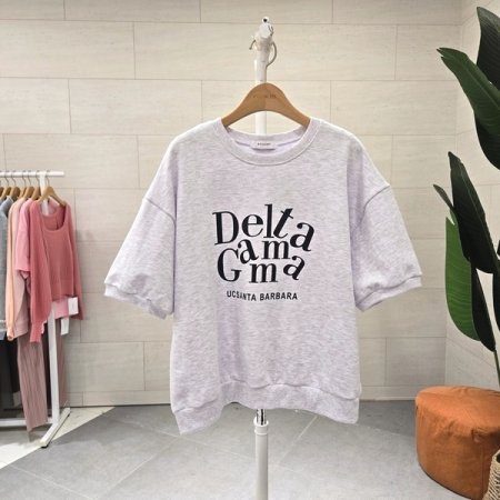 엘버 반팔 맨투맨