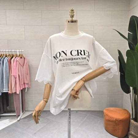 루즈핏 소매레스 반팔 티셔츠