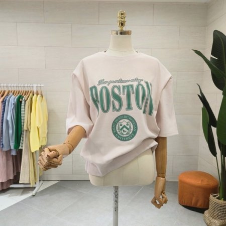 보스 반팔 맨투맨