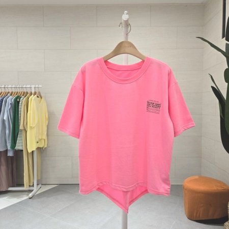 절개 패치포인트 티셔츠