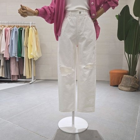 구제트임 일자통 면팬츠