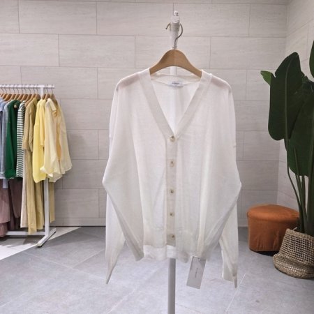 린넨 웨일 박스가디건