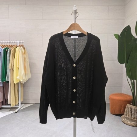 린넨 웨일 박스가디건